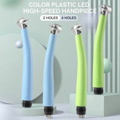 Dental LED Integrate E-generator Plastic High Speed Handpiece 3 Way Spray 4Holes