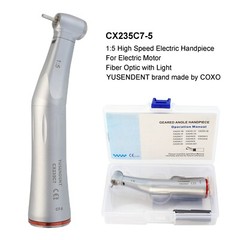 COXO C PUMA Dental Electric Motor Handpiece 1:5 Contra Angle 1:1 LED Brushless