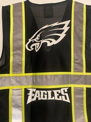 🏈🦺PHILADELPHIA EAGLES SAFETY PPE VEST W/SILVER REFLECTIVE LOGO M/L/XL/2XL🏈🦺
