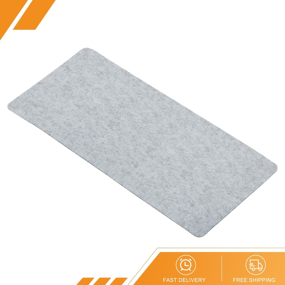 28″x13″ Desk Mat Protector Felt Dual Side Mouse Pads Writing Mat Gray