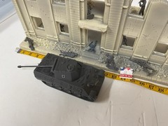 White Foam 20 inch Front building w/2nd Floor, Marx soldiers #2