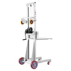 Uimoso Material Lift Winch Stacker 400 lbs Capacity with 51.1 in Maximum Height