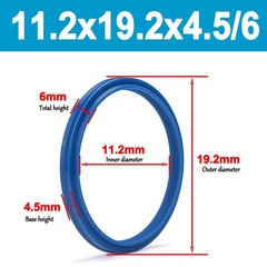 11mm-250mm Hydraulic seal ram u seal 11.2-250mm rod od U-Cup DHS-Type Dustproof