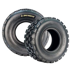 ATV UTV Tire Set 4-Ply Tubeless 19×7-8 Deep Knobby Tread Fits 8in Rims