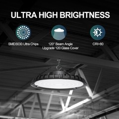 10 Pack 200W UFO LED High Bay Light Shop Industrial Commercial Factory Warehouse