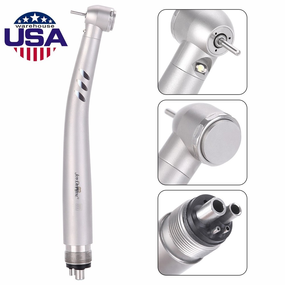 Dental LED E-generator Fiber Optic High Speed Handpiece Turbine 4 Holes