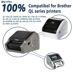 4″ x 6″ DK 1241 Address White Paper 200 Labels P/R For Brother QL-1100 1050N