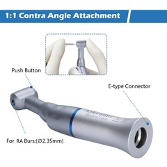 Dental Low Slow Speed Handpiece Push Contra Angle fit for E-Type Motor YX