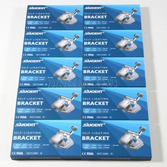 SANDENT Dental Metal Self-Ligating Brackets Braces Mini Roth.022 Hooks 345