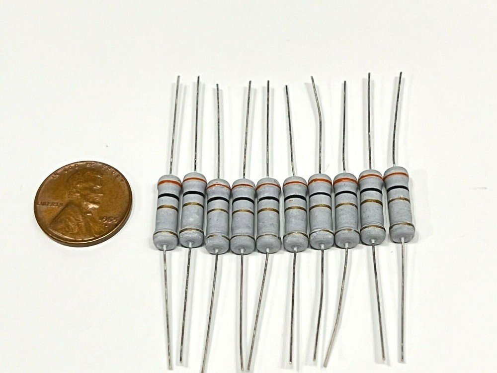 10 Pieces 10k ohm 2Watt 2W 5% Tolerance Metal Oxide Film Resistor G327