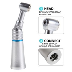 1-30 Dental Low Speed Contra angle Push Button Low Speed Handpiece fit CA2.35mm