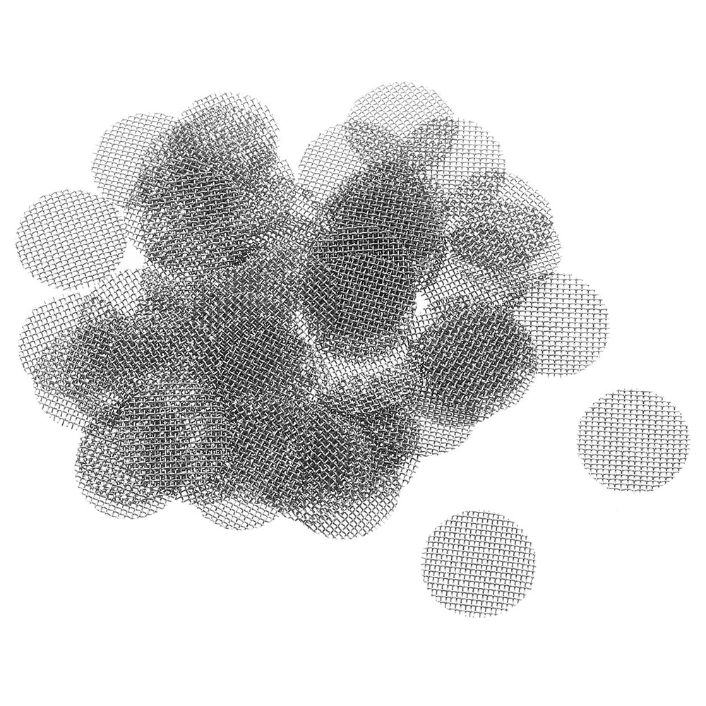 Pack of 60 Pipe Screen Stainless Steel Screens 3/8 Inch 9.5mm Diameter