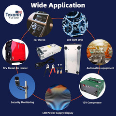 New Version Converter, 110V AC to 12V DC Converter Power Supply 12V 600W 50A DC