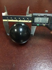 57mm diameter black acrylic sphere balls A Lot Of Six￼