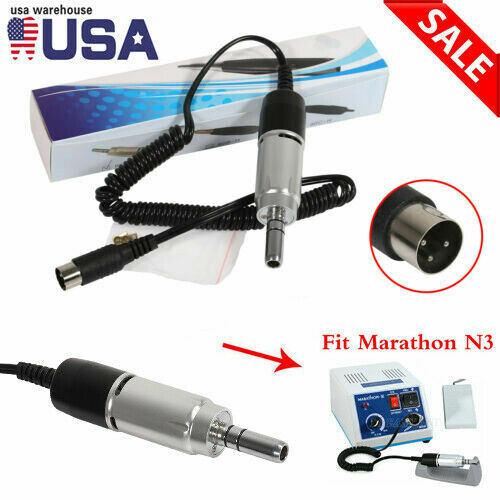 Dental Lab Marathon Electric Micromotor 35K RPM Polishing Motor Handpiece USA