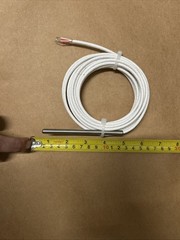 RTD/PT100 Temperature Sensor Ø4mm X 40mm With 1.5m PFA/PFA Lead, -50 To 250°C