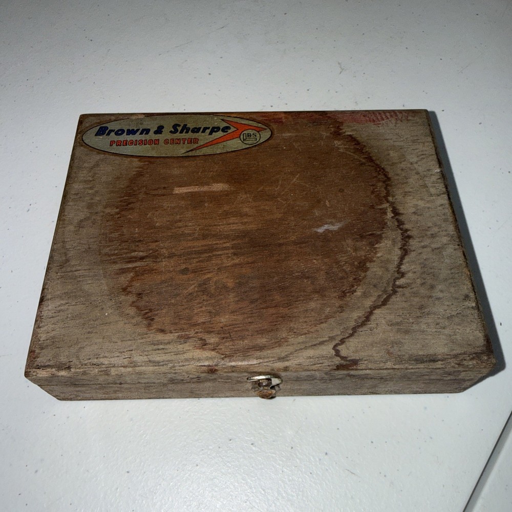 Brown & Sharpe No. 672 Ten Piece Tapered Parallel Gage Set w/ Wooden Case