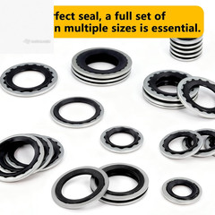 52 Pcs AC Gasket Kit R134a Compressor Seal Washers Car Auto Air Conditioner