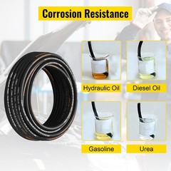 VEVOR Hydraulic Hose 3/8″ Coiled Hydraulic Hose 100ft Hydraulic Hose 5000 PSI