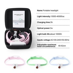 5W Dental LED Surgical Headlight Headband Headlamp Wireless Light Filter