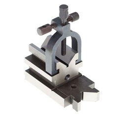 Angle V-Block Hardened Steel 3-1/2″ x1-7/8″ x1-7/8″ W/ Clamp Set 0.0003