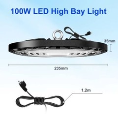 10 Pack 100W UFO LED High Bay Light Shop Industrial Commercial Factory Warehouse
