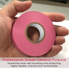 Creative Pink Electrical Tape, 66 ft Waterproof & Flame Retardant Adhesive