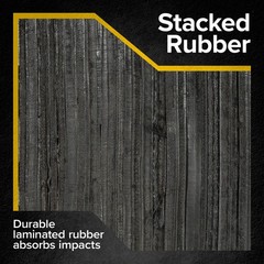 Rubber 6″ Deep Horizontal Laminated Dock Bumper – 10″ H x 36″ W