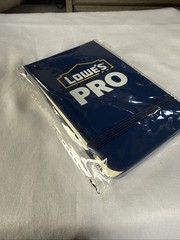 LOWES PRO Small Job Site Lined Notebook! Brand New In Package See Pictures!