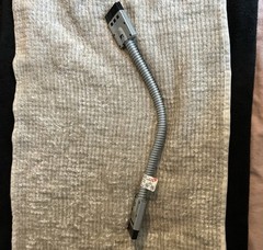 Flexible Metal Conduit (FMC) Whip Assembly w/ Connector Ends, Silver/Black