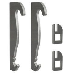 2pcs Steel Quick Attach Bracket 1-1/2″ For Cat Fusion Coupler Loader mounts