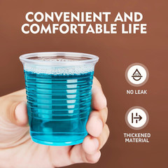 YEEHAW 100 Pack 3 Oz Bathroom Plastic Cups, Disposable Mouthwash Cups, Samll Pla