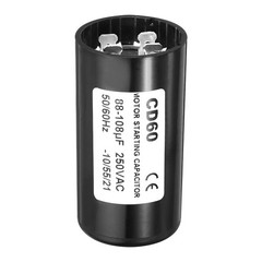 PATIKIL Motor Start Capacitor, 88-108uF/Mfd 250VAC 50/60Hz CD60 Run Capacitor…
