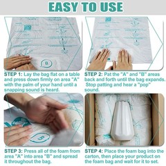 10 PCS 14″x16″ Expanding Packing Foam for Shipping PC/Electronic Components/E…