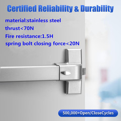 31.5”/80Cm Stainless Steel Commercial Door Push Bar Panic Exit Device