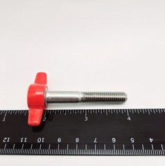 M8 x 1.25mm Thumb Screw T Bolts Red Tee Wing Plastic Clamping Knob 8mm 4-12 Pack