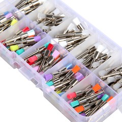200pcs US Mixed Dental latch type prophy polishing brush flat tapered Brushes ty