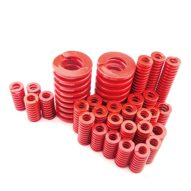 Medium Load Die Mold Spring OD 8mm-40mm TM Red ID 4mm-20mm For Hardware Assembly