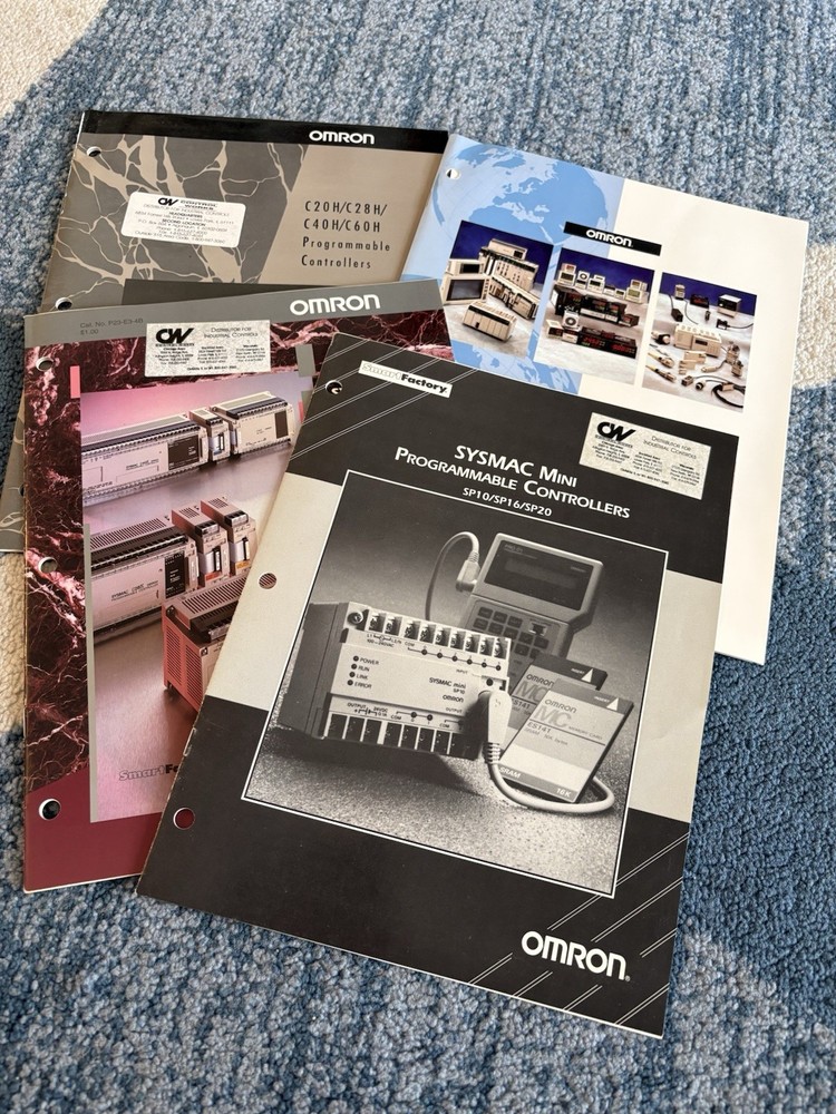 Omron PLC literature lot ( 4-piece )