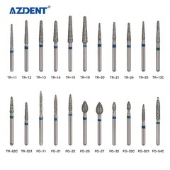 100 Types Dental FG Diamond Burs For High Speed Handpiece Friction Grip 50pcs