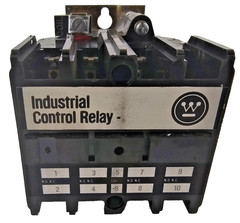 Westinghouse AR/ARB4A Industrial Control Relay 4 P 10A 120V without cartridges