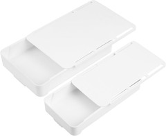 2pcs Under Desk Drawers – Self-Adhesive Hidden Undermount, Slide-Out Storage Org