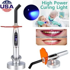 Dental Wireless Cordless LED Cure Curing Light Lamp 2000mw 5W Tool Resin Cure US