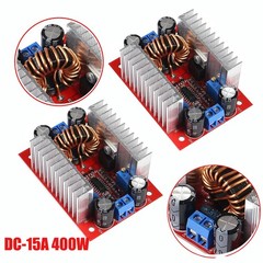 2Pack 400W 15A DC-DC Boost Converter Step Up Voltage Module 8-50V to 10-60V
