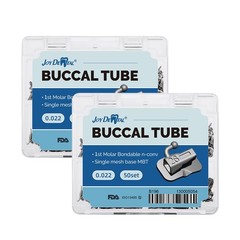 4PCS Dental Orthodontic Buccal Tube Roth .022 1st Molar Bondable Non-convertible
