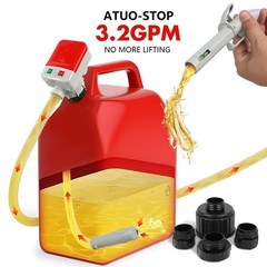 Automatic Fuel Transfer Pump with Auto-Stop, Battery Powered Fuel Transfer Pump