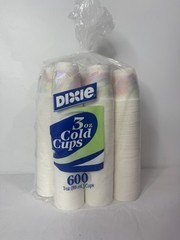 Vintage 90s Dixie Cups USA Made 3oz Pack of 600ct Paper Bathroom Post Modern