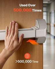 VEVOR Push Bar Panic Exit Device Panic Bar for Exit Doors 31″ Dual Locking Bolt