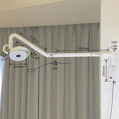 36W Wall-Mounted LED Dental Medical Exam Light Surgical Shadowless Lamp US STOCK