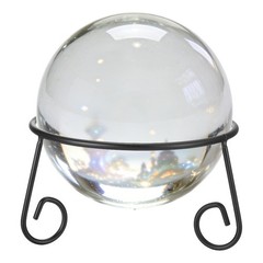 5.3″ x 3.1″ Iron Metal Gazing Ball Stand for 6-8″ Sphere Holder Black]